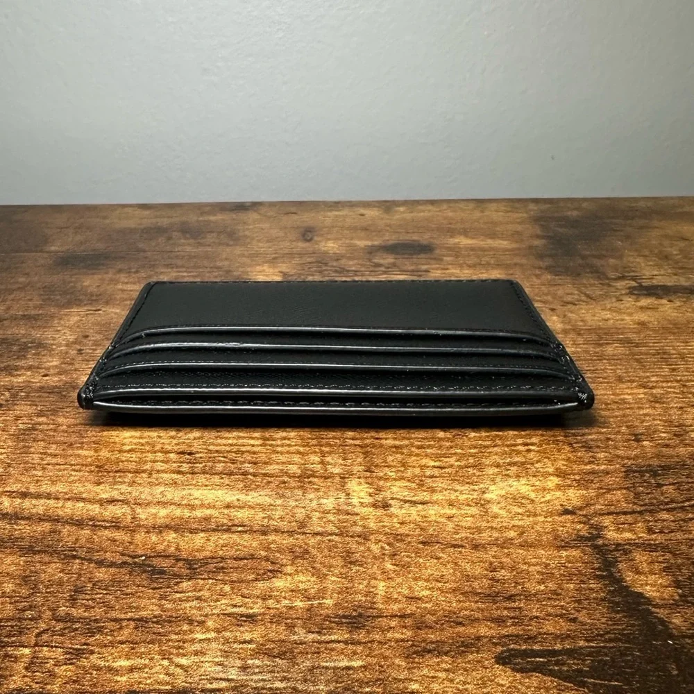 Kate Spade Black Card Holder With Gold Accents